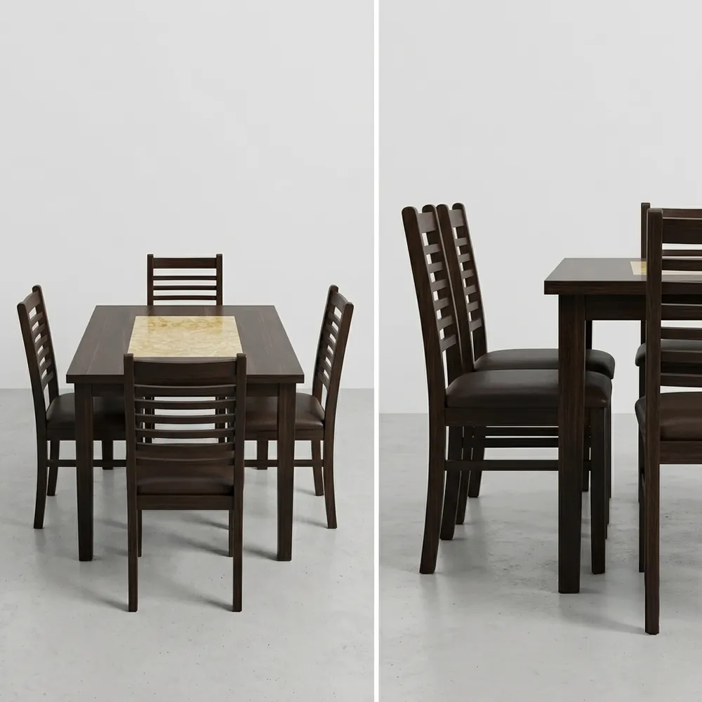Distinctive Tile-Centre 4 Seater Dining Set