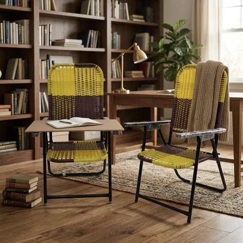 Folding Nawar Chair, Yellow