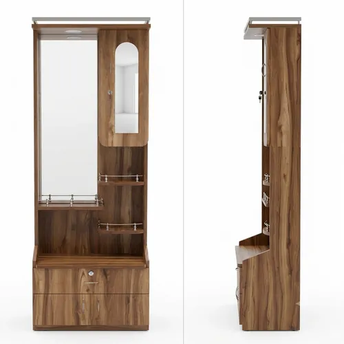 Full-Height Mirror Walnut Dressing Table