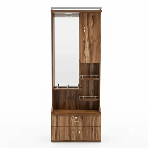 Open-Shelf Light Oak Dressing Unit