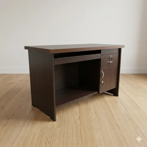 Wenge Office Desk with Drawers